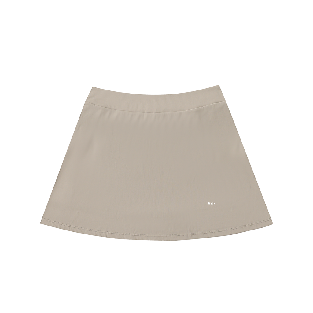 High-Waist Pocketed A-Line Skirt