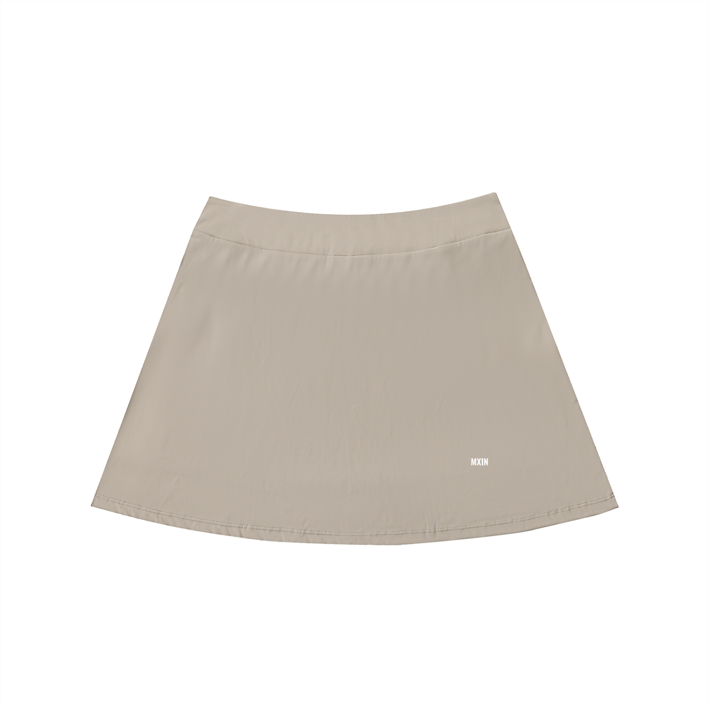 High-Waist Pocketed A-Line Skirt