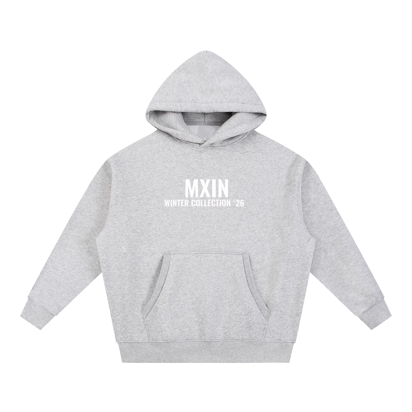 MXIN Winter Collection ‘26 
 Boxy Fit Fleece Hoodie