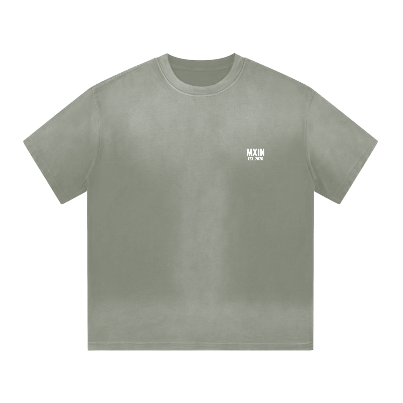 “I” Shape Gradient Washed T-Shirt
