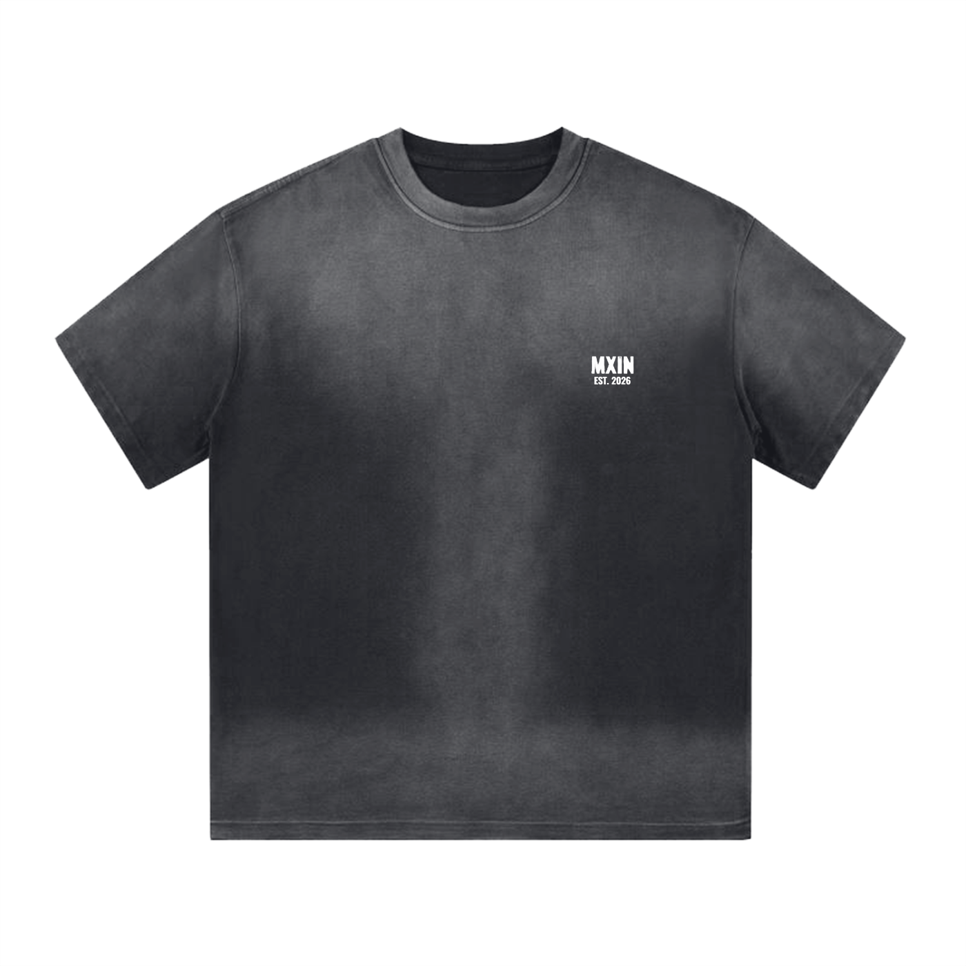 “I” Shape Gradient Washed T-Shirt