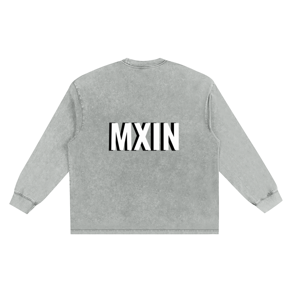 MXIN Winter Collection ‘26 
Snow Washed Frayed Edge T-Shirt