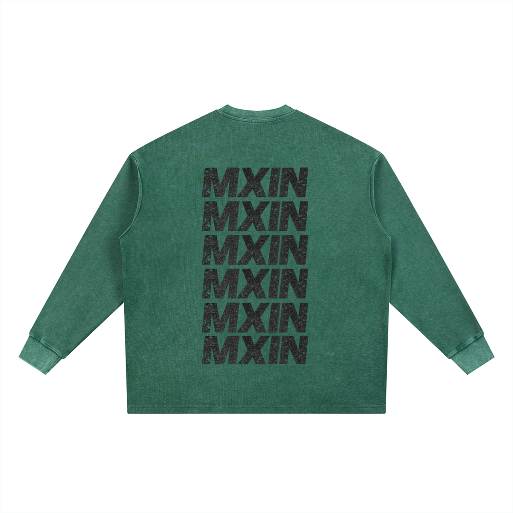 Mineral Wash Waffle Oversized T-Shirt