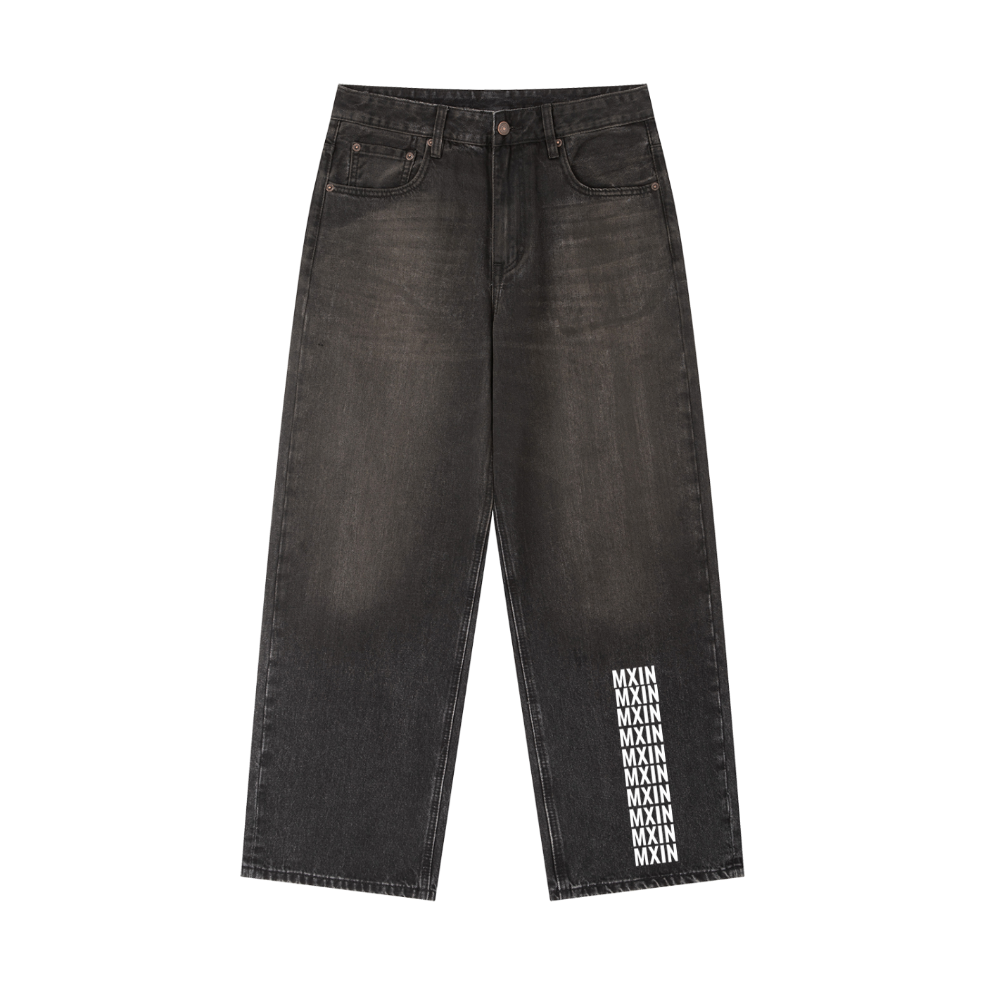 Vintage Wash Heavyweight Denim Jeans