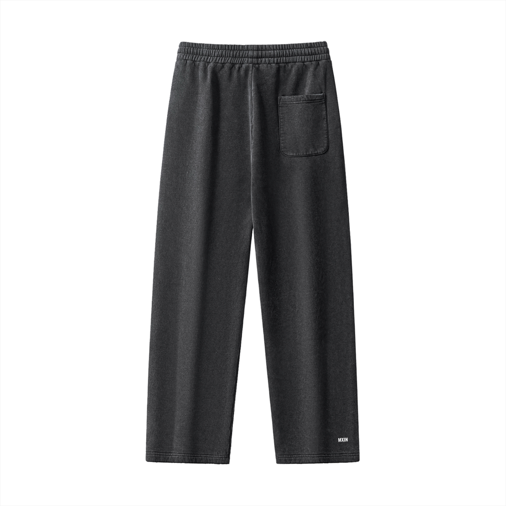 Frayed Enzyme Washed Fleece Sweatpants