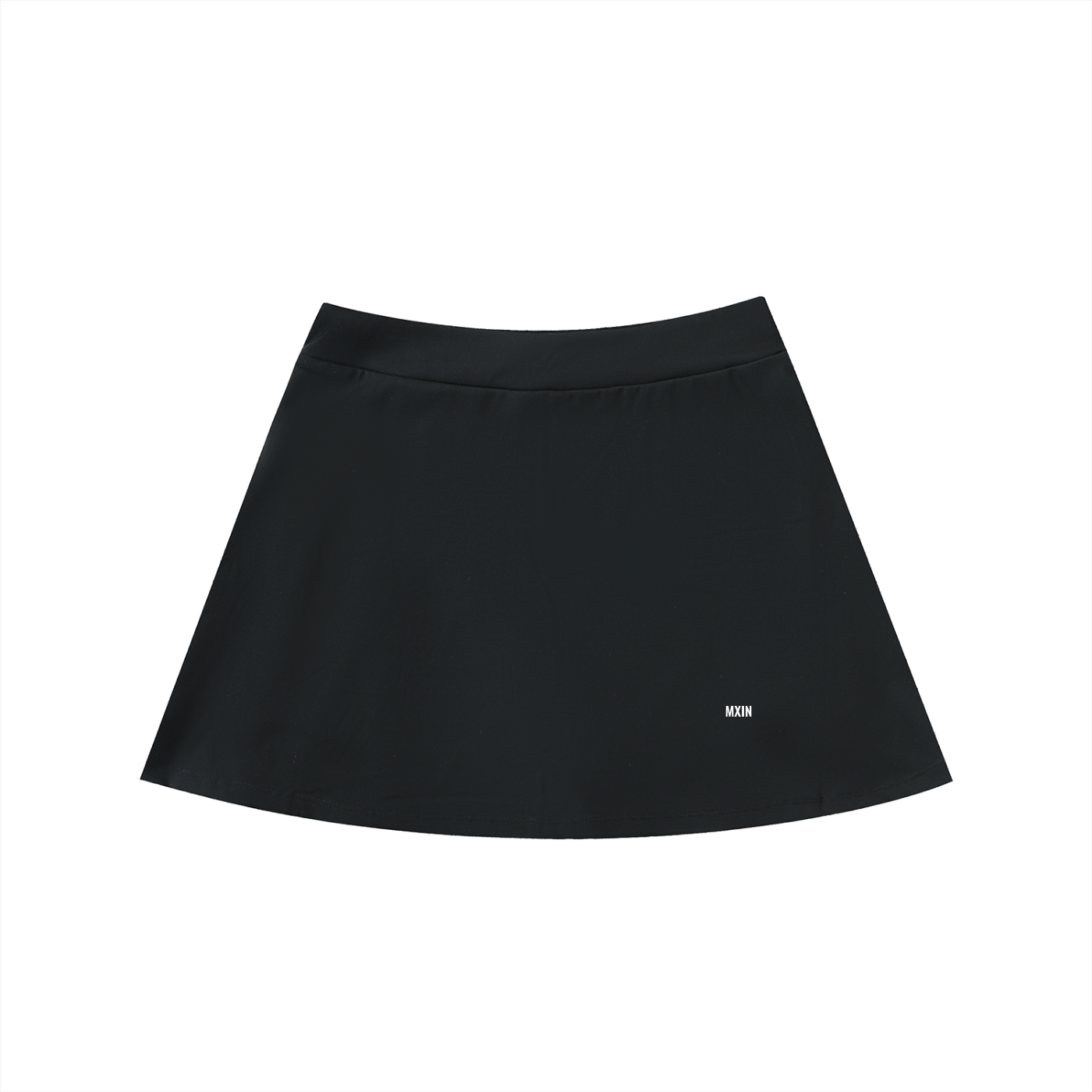 High-Waist Pocketed A-Line Skirt