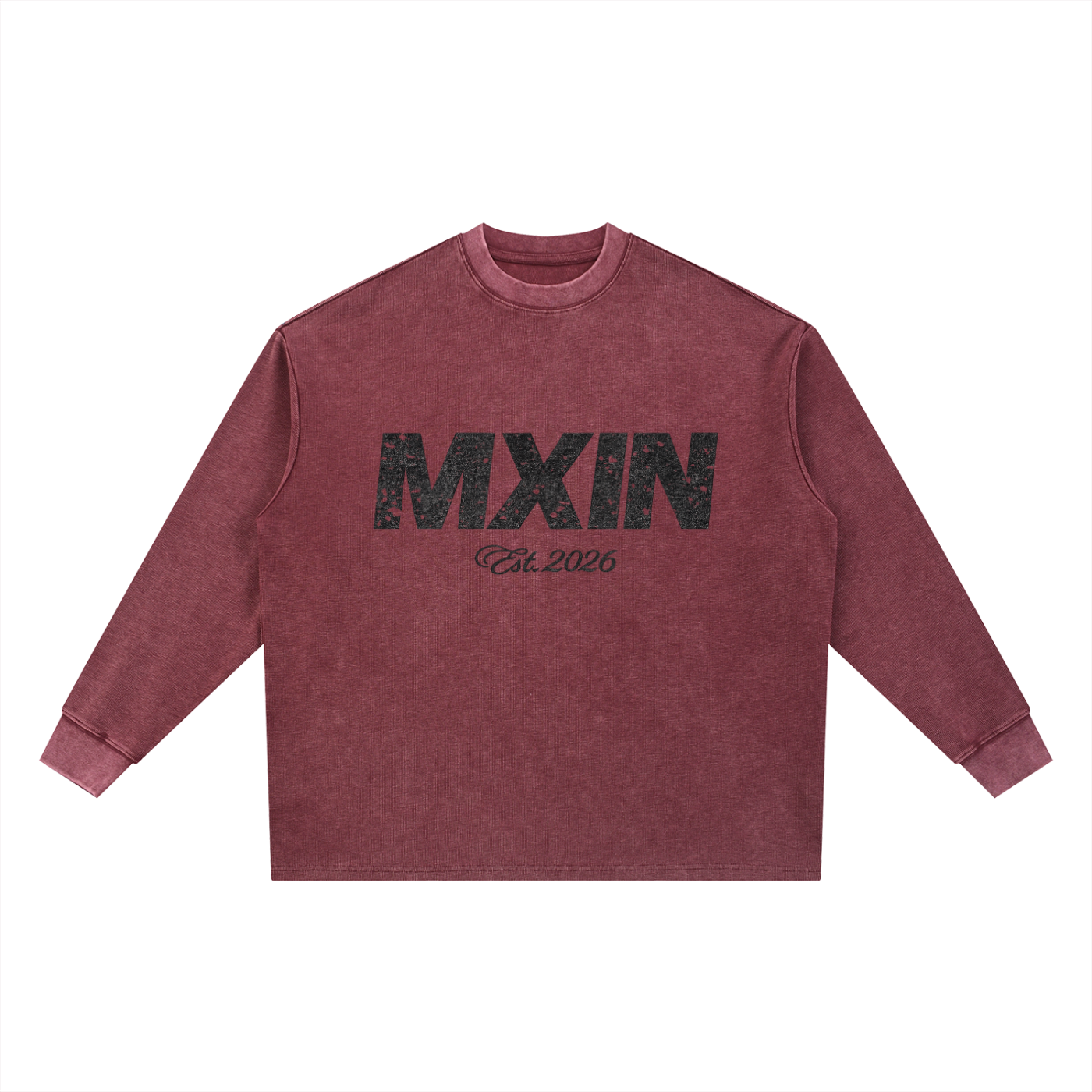 Mineral Wash Waffle Oversized T-Shirt
