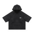 Snow Washed Hooded Boxy T-Shirt