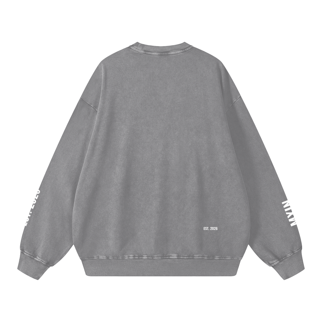 Snow Washed Oversized Sweatshirt