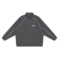 Reflection Striped Raglan Sleeve  Jacket