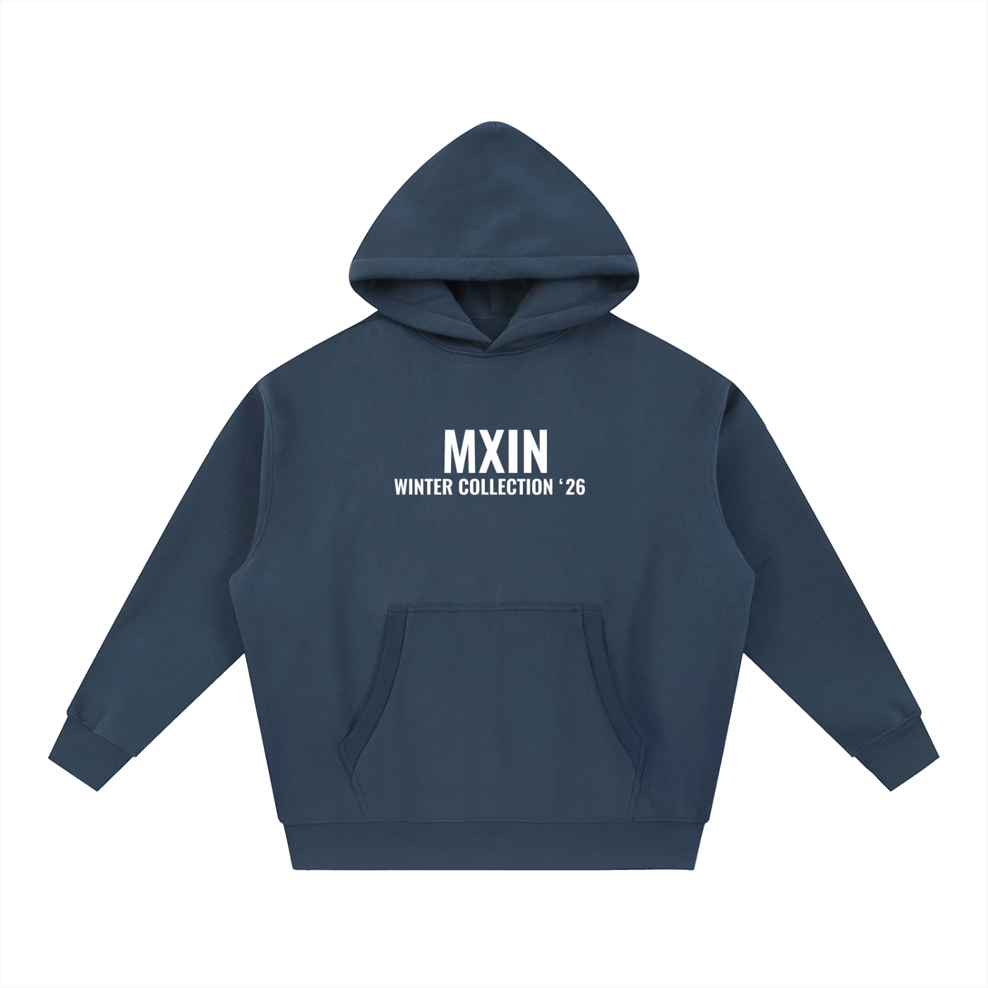 MXIN Winter Collection ‘26 Oversized Boxy Fit Fleece Hoodie