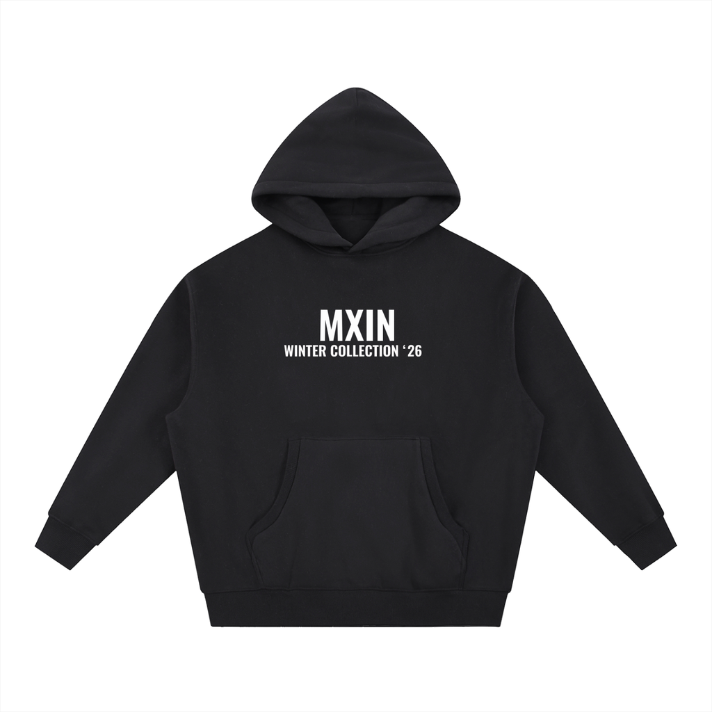 MXIN Winter Collection ‘26 Oversized Boxy Fit Fleece Hoodie