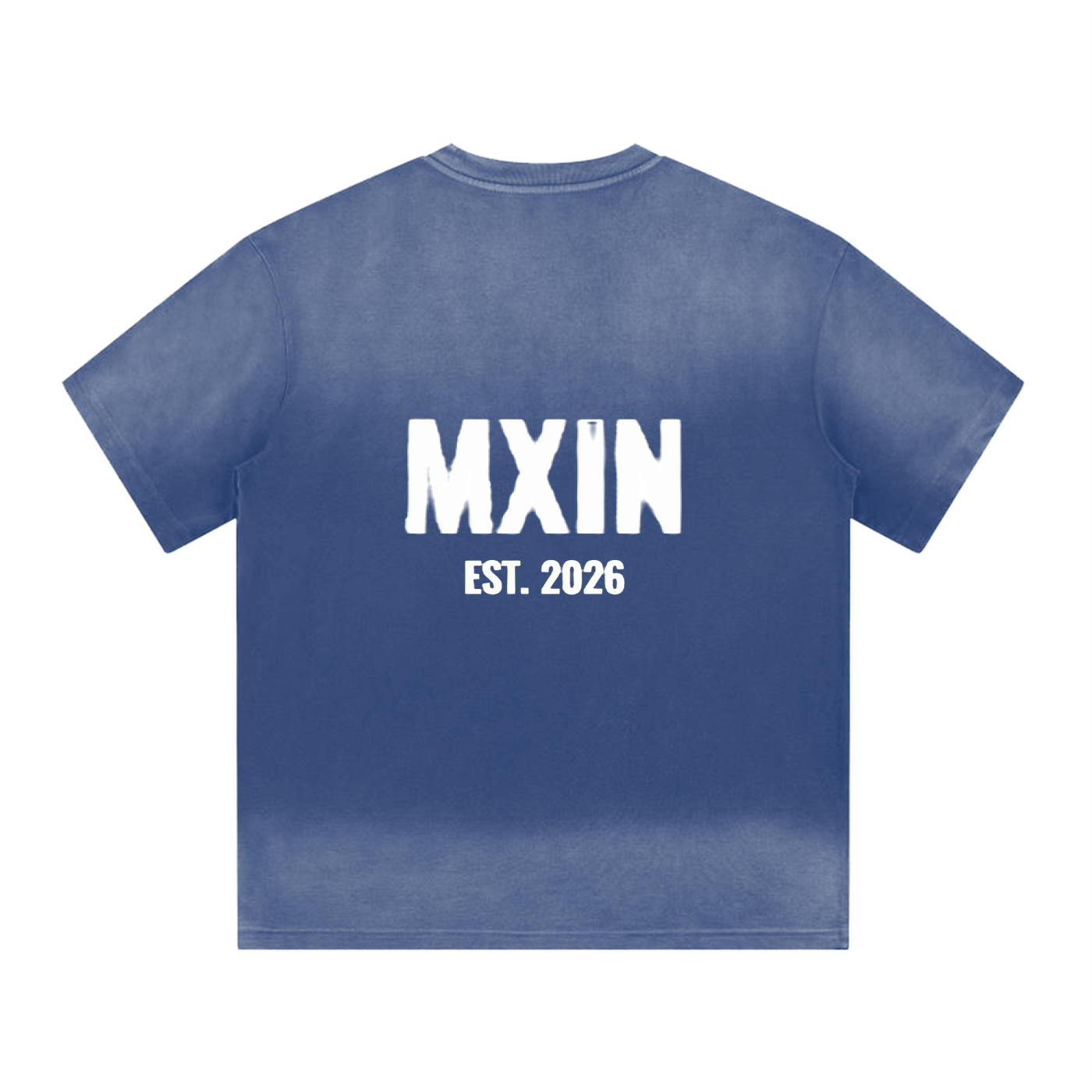 “I” Shape Gradient Washed T-Shirt
