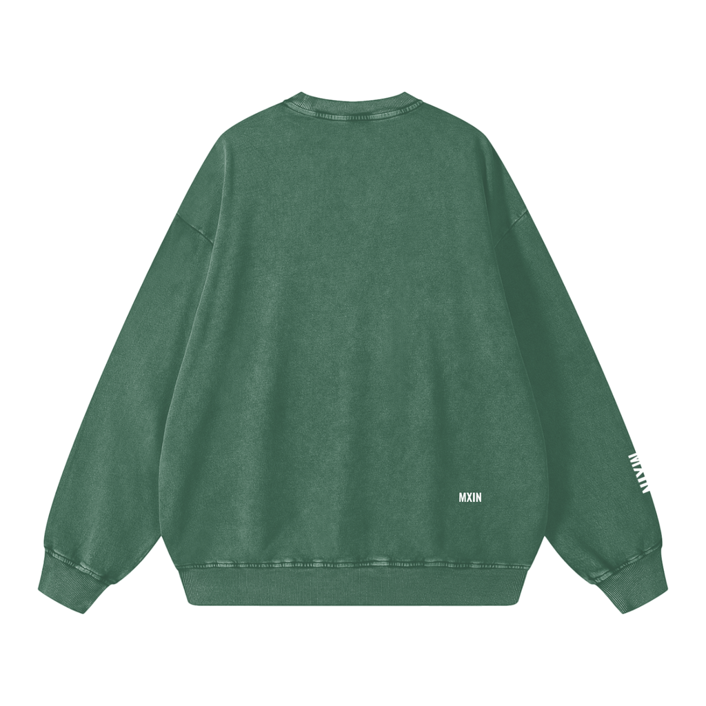 MXIN Winter Collection ‘26 
Snow Washed Oversized Sweatshirt