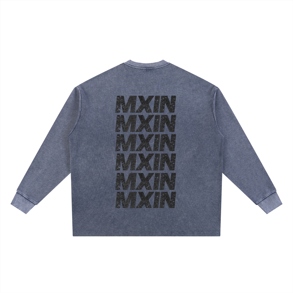 Mineral Wash Waffle Oversized T-Shirt