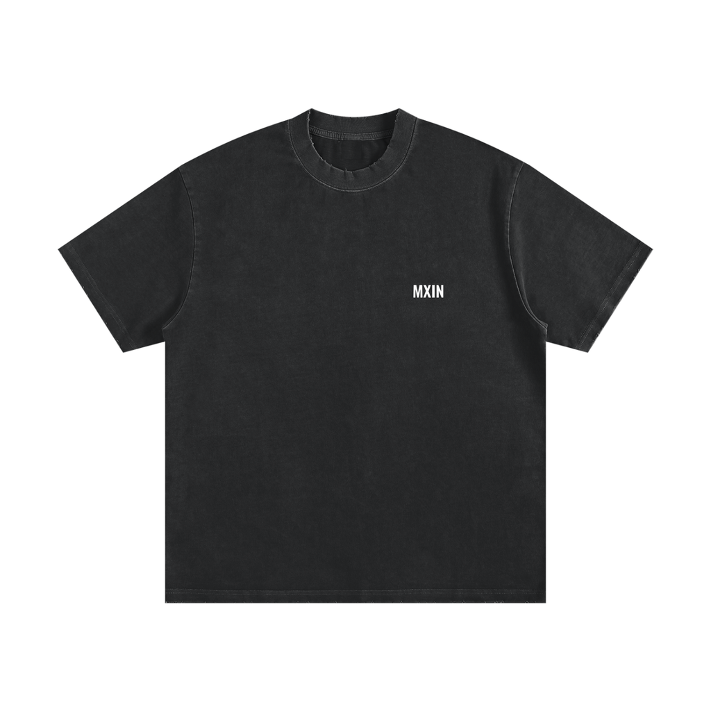 Heavyweight Vintage Washed Frayed T-Shirt