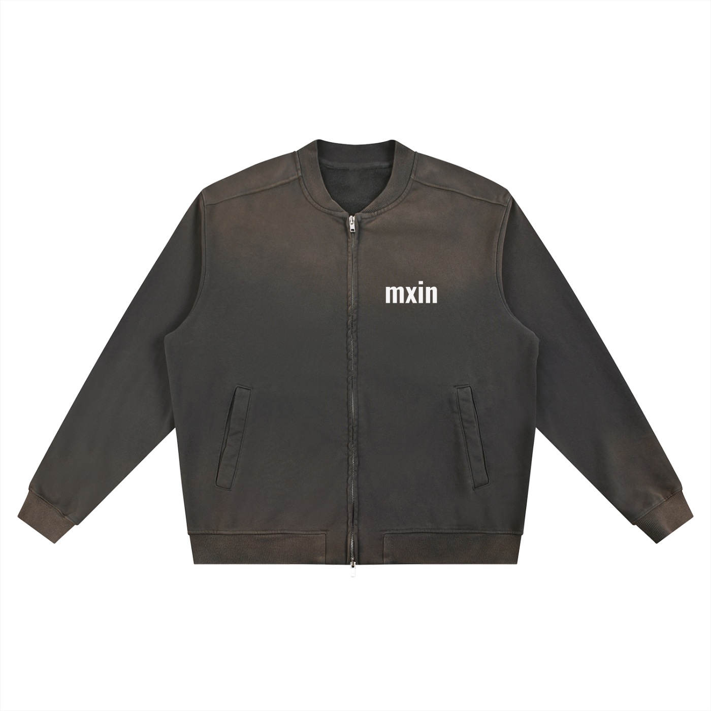 Sun Fade Heavyweight Baseball Jacket