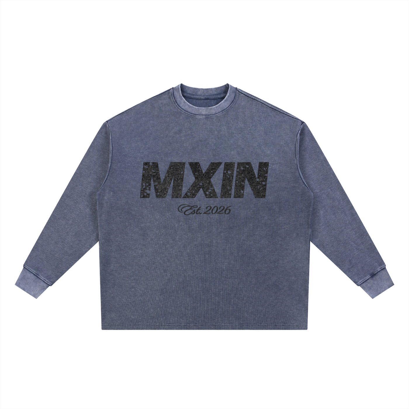 Mineral Wash Waffle Oversized T-Shirt