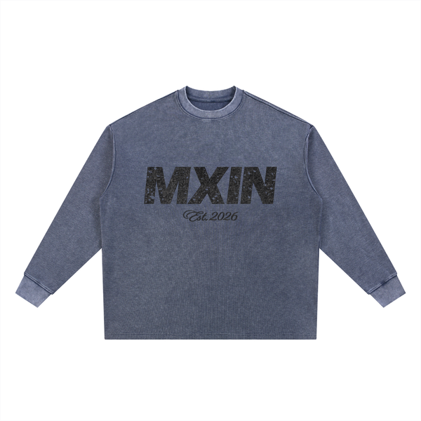 Mineral Wash Waffle Oversized T-Shirt