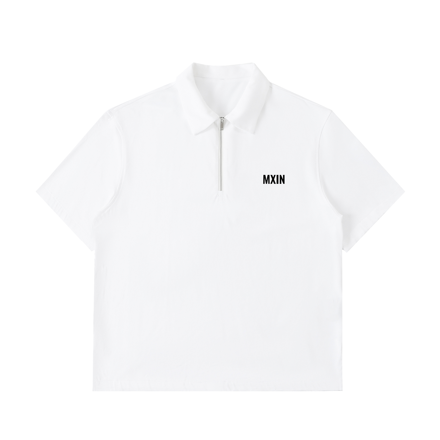 Half-Zip Cotton Polo Shirt