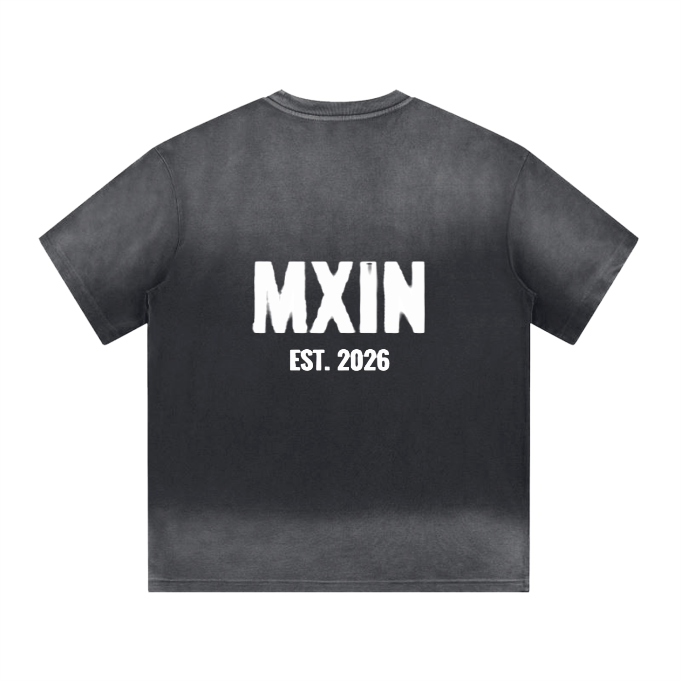 “I” Shape Gradient Washed T-Shirt
