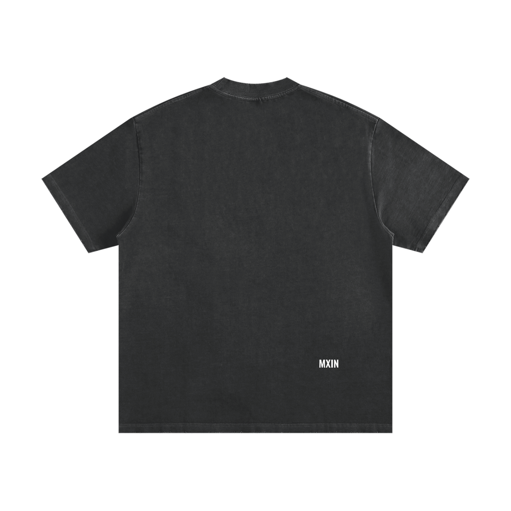 Heavyweight Vintage Washed Frayed T-Shirt